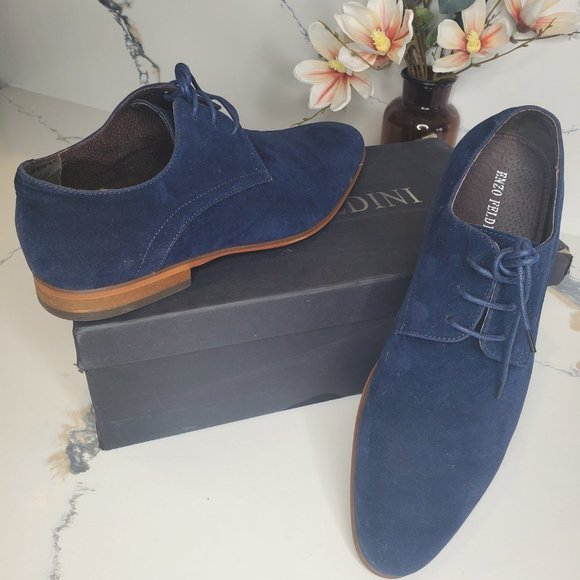 Blue Suede Oxfords - Picture 14 of 14